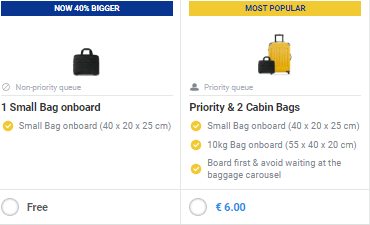 Bags Ryanair